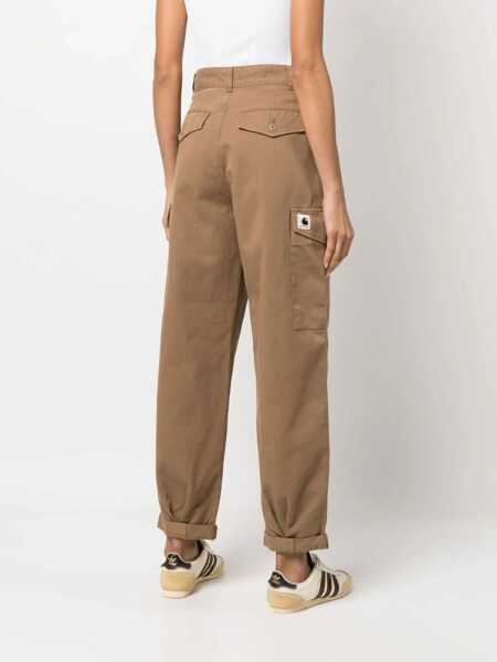 Pantaloni casual Carhartt Carhartt Wip Pants BROWN Femei (BM 15398407) 4