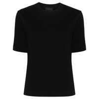 Tricouri Moncler Embossed-Logo Cotton T-Shirt Femei