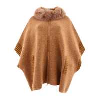 Geci GIOVI Giovi Cape With Fur Inserts Femei