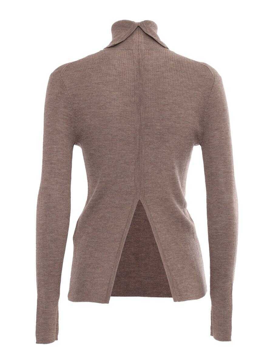 Pulovere P.A.R.O.S.H. P.A.R.O.S.H. Girocoll BROWN Femei (BM 15399874) 2