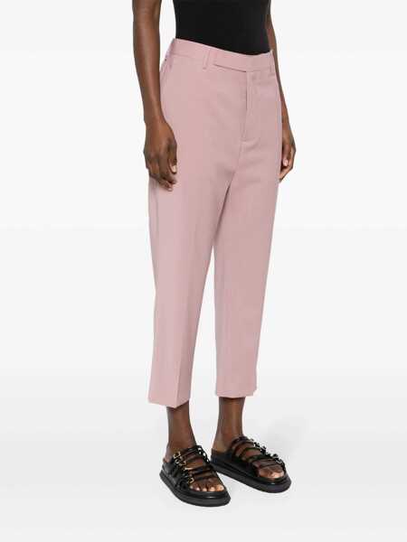 Pantaloni casual Rick Owens Rick Owens Pressed-Creased Wool Trousers DUSTY PINK Femei (BM 15403807) 3