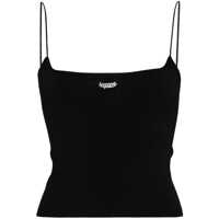 Topuri DSQUARED2 Logo-Plaque Knitted Crop Top Femei