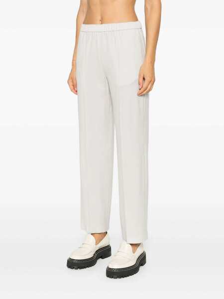 Pantaloni Fabiana Filippi FLANNEL JOGGING TROUSERS WITH FRONT CREASAND FILO DIAMANTE Beige Femei (BM 15407296) 3