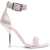 Alexander McQueen Satin Sandals With Strap Heel 10Cm Pink