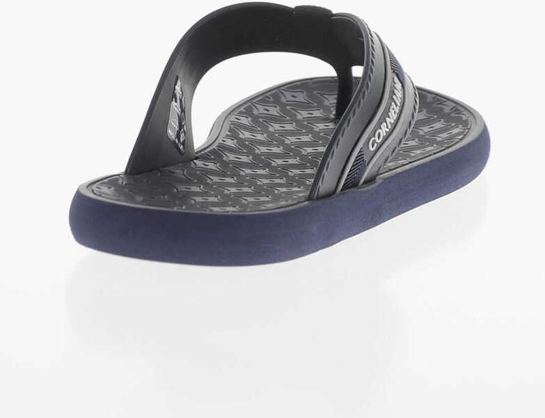 Sandale CORNELIANI Logoed Rubber Flip-Flops Blue Barbati (BM 15407785) 2