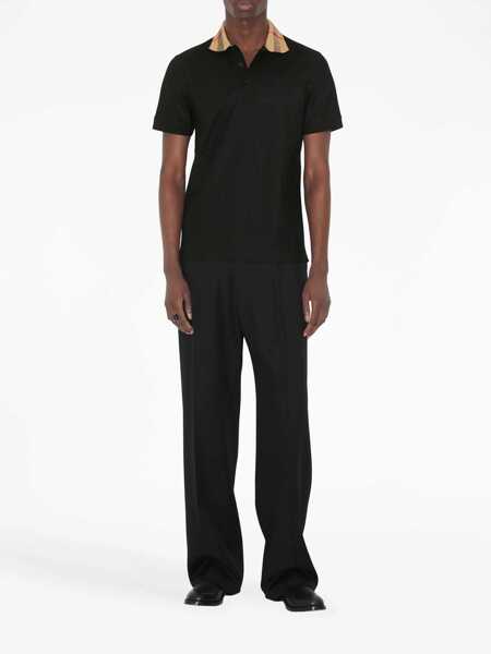 Tricouri Polo Burberry Cody Polo Shirt BLACK Barbati (BM 15408079) 2