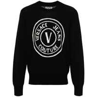 Pulovere Versace Jeans Couture Logo Intarsia Sweater Barbati