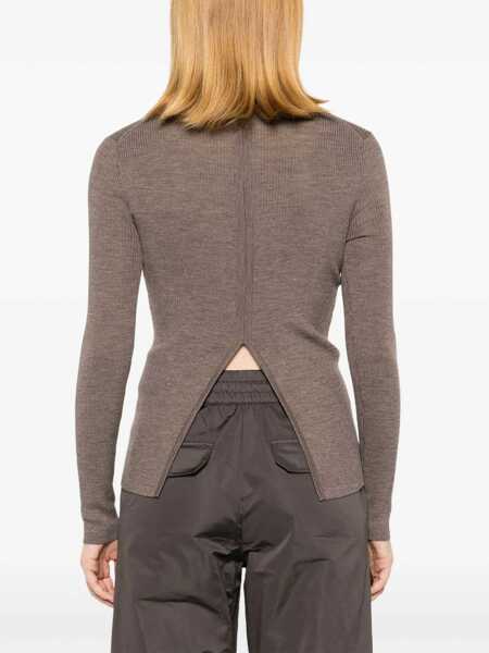 Pulovere P.A.R.O.S.H. SWEATER Brown Femei (BM 15420295) 4