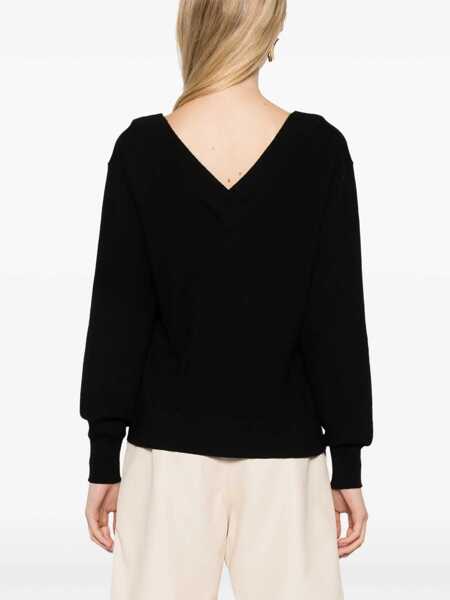 Pulovere P.A.R.O.S.H. Black lime sweater Black   Femei (BM 15420367) 4