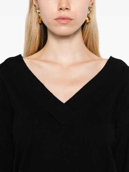 Pulovere P.A.R.O.S.H. Black lime sweater Black   Femei (BM 15420367) 5