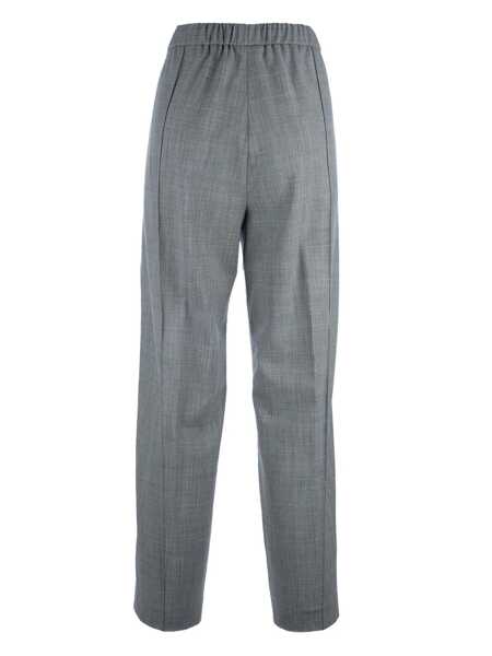 Pantaloni Fabiana Filippi BISTRETCH WOOL JOGGING TROUSERS WITH FILO DIAMANTE Gray Femei (BM 15420415) 2
