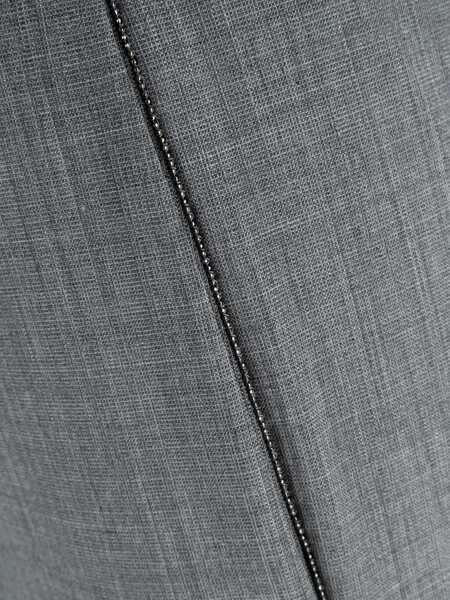 Pantaloni Fabiana Filippi BISTRETCH WOOL JOGGING TROUSERS WITH FILO DIAMANTE Gray Femei (BM 15420415) 3