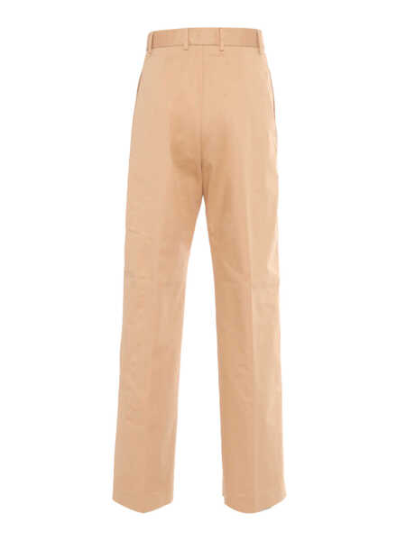 Pantaloni Fabiana Filippi COTTON GABARDINE WIDE LEG TROUSERS Brown Femei (BM 15420424) 2