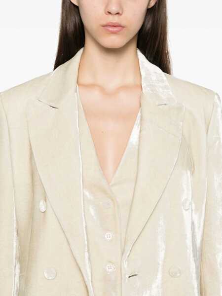 Paltoane P.A.R.O.S.H. JACKET Beige Femei (BM 15420457) 5