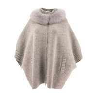 Geci GIOVI Giovi Wool And Cashmere Poncho Femei