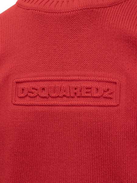 Pulovere DSQUARED2 DSQUARED2 Jersey With Logo RED Barbati (BM 15422671) 3