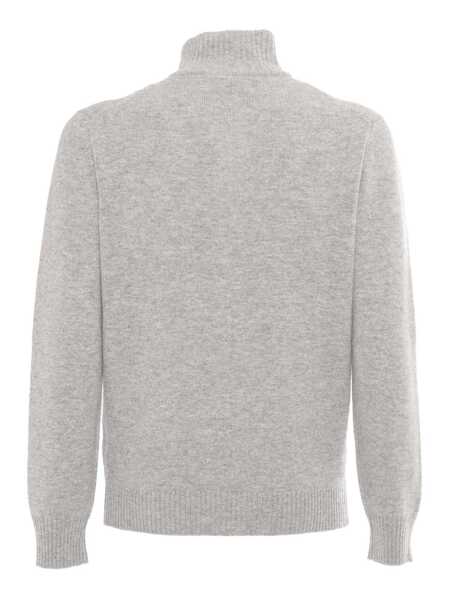 Jachete Kangra KNITTED JACKET WITH BUTTONS AND POCKETS Gray Barbati (BM 15426205) 2