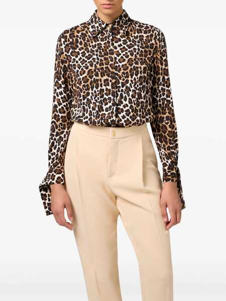 Camasi Elisabetta Franchi SHIRT Brown Femei (BM 15426271) 4