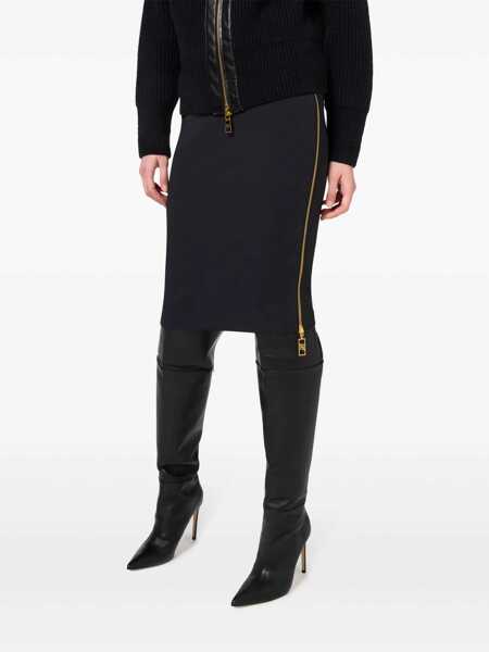 Fuste Elisabetta Franchi SKIRT Black   Femei (BM 15426454) 4