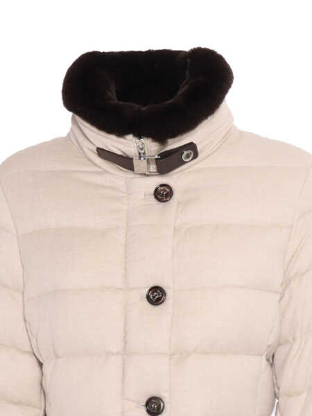 Paltoane Moorer VETIVER-IL JACKET Beige Femei (BM 15426532) 2