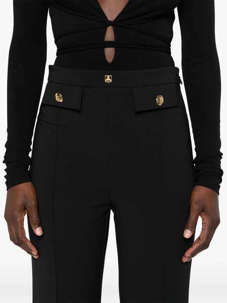 Pantaloni Elisabetta Franchi TROUSERS Black   Femei (BM 15426565) 5