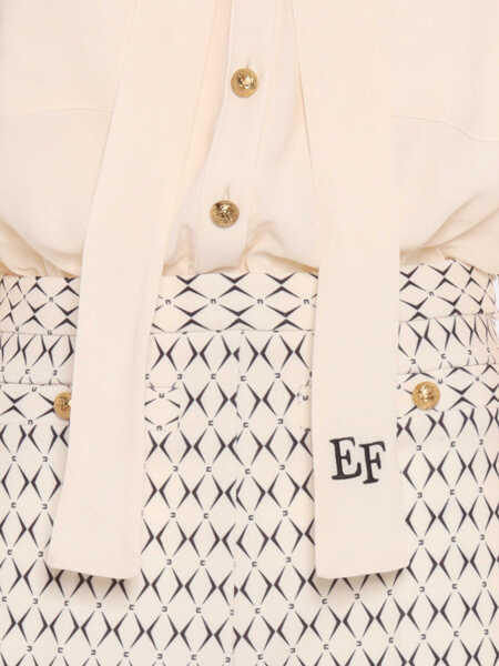 Salopete Elisabetta Franchi JUMPSUIT White Femei (BM 15426580) 2