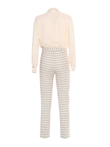 Salopete Elisabetta Franchi JUMPSUIT White Femei (BM 15426580) 3