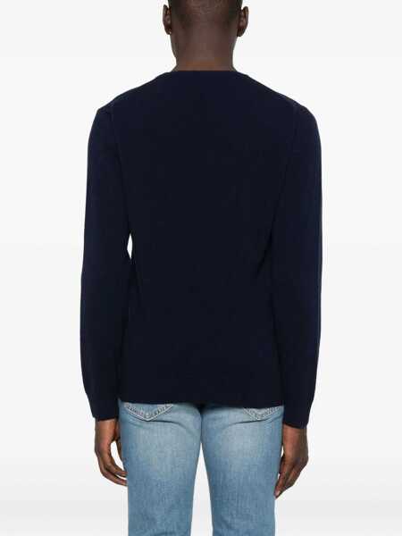Pulovere Daniele Fiesoli Daniele Fiesoli Navy Blue Sweater BLUE Barbati (BM 15429097) 4