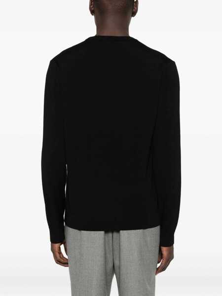 Pulovere Daniele Fiesoli Daniele Fiesoli Black Wool Crewneck Sweater Black Barbati (BM 15429112) 4