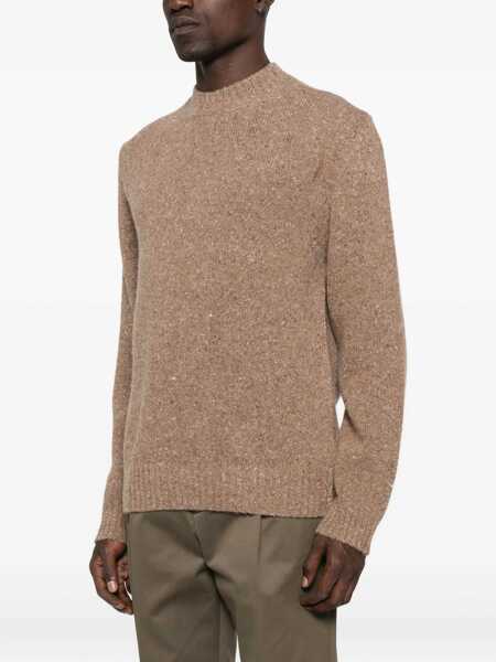 Pulovere Daniele Fiesoli Daniele Fiesoli Brown Crew-Neck Sweater Brown Barbati (BM 15429121) 3