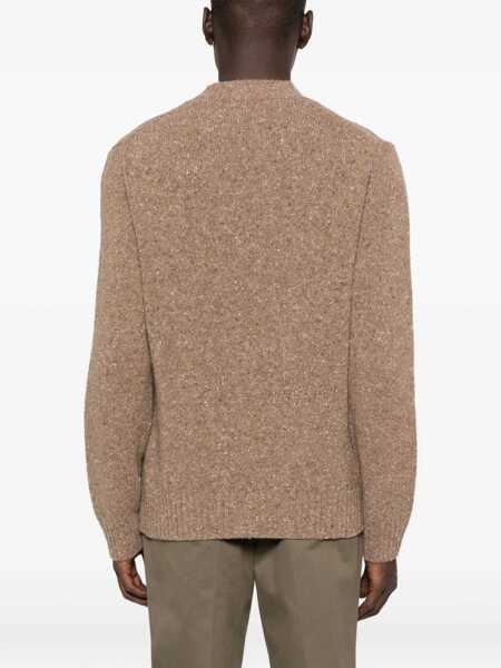 Pulovere Daniele Fiesoli Daniele Fiesoli Brown Crew-Neck Sweater Brown Barbati (BM 15429121) 4