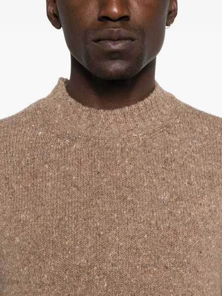 Pulovere Daniele Fiesoli Daniele Fiesoli Brown Crew-Neck Sweater Brown Barbati (BM 15429121) 5