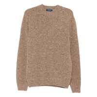 Pulovere Daniele Fiesoli Brown Crew-Neck Sweater Barbati