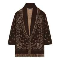 Cardigane Alanui Bandana-Pattern Cashmere Cardigan Femei