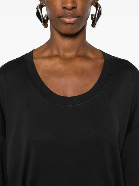 Topuri LEMAIRE Lemaire T-Shirts & Tank Tops Black Femei (BM 15433540) 5