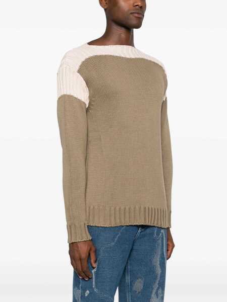 Pulovere Fendi Cotton And Cashmere Sweater BEIGE Barbati (BM 15435418) 3