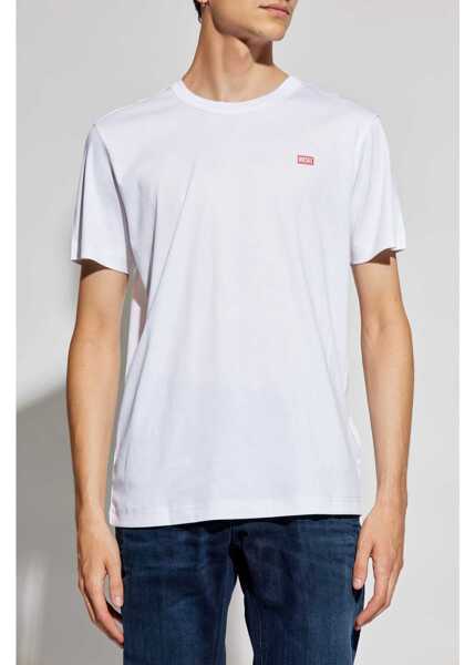 Tricouri Diesel T-Shirt WHITE Barbati (BM 15435460) 3