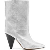 Botine Lamè Leather Locky Western Booties 9Cm Femei