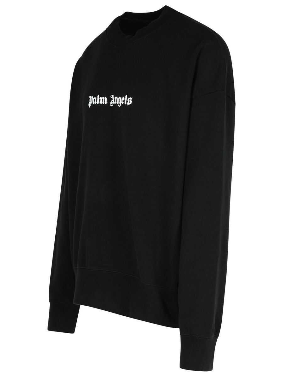 Pulovere Palm Angels Palm Angels Sweatshirt With Logo Black Barbati (BM 15444091) 2
