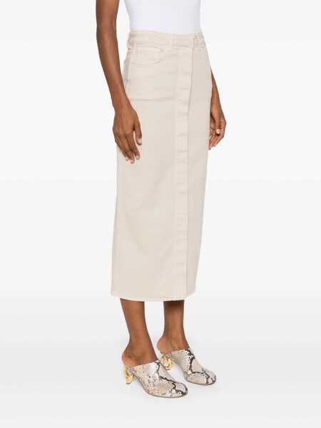 Fuste Lorena Antoniazzi DENIM SKIRT Beige Femei (BM 15445033) 3