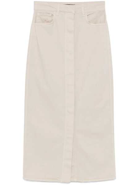 Fuste Lorena Antoniazzi DENIM SKIRT Beige Femei (BM 15445033) 1