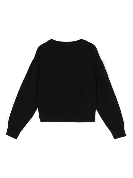 Pulovere Moschino CREWNECK SWEATER Black   Fete (BM 15445066) 2