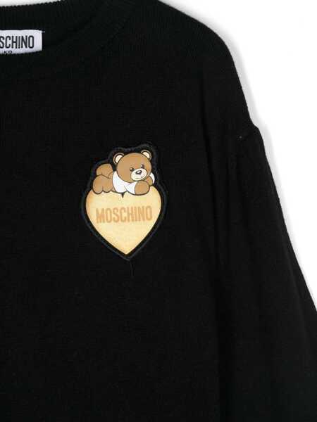 Pulovere Moschino CREWNECK SWEATER Black   Fete (BM 15445066) 3