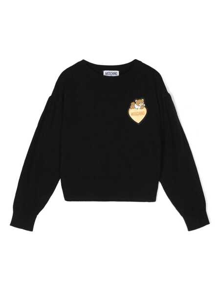Pulovere Moschino CREWNECK SWEATER Black   Fete (BM 15445066) 1