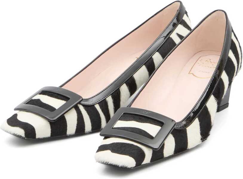 Pantofi cu toc Roger Vivier Belle Vivier Pony Pumps WHITE Femei (BM 15448324) 2