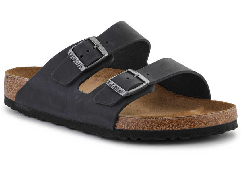 Slapi Birkenstock Arizona Black Black Barbati (BM 15448435) 1