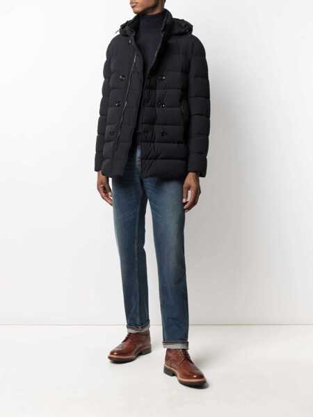 Geci de iarna Moorer Moorer Florio Hooded Nylon Down Jacket BLUE Barbati (BM 15460555) 2