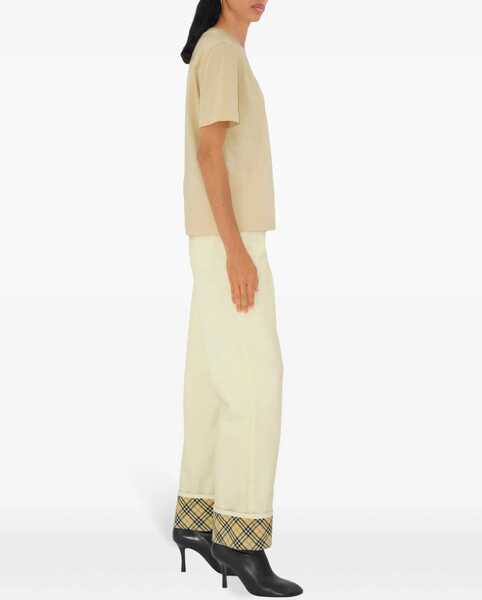 Tricouri Burberry T-Shirt With Paisley Logo BEIGE Femei (BM 15465574) 3