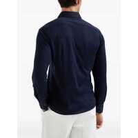 Camasi Brunello Cucinelli pentru Barbati - Camasi Brunello Cucinelli Brunello Cucinelli Silk And Cotton Blend Shirt BLUE Barbati (BM 15477646) - B-mall.ro
