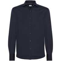 Camasi Brunello Cucinelli Silk And Cotton Blend Shirt Barbati